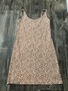 Tan Floral dress